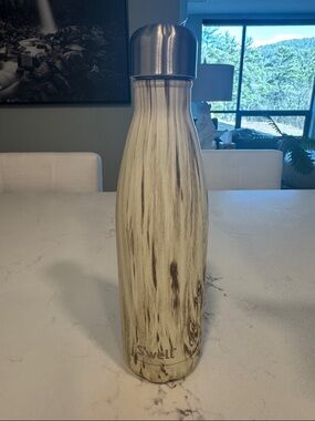 S'well Woodgrain-Pattern Stainless Bottle - Blonde size 17oz